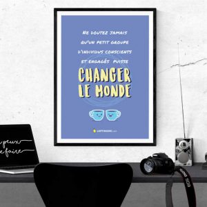 A Noël, chouchoutez votre intérieur pour votre bien-être et celui de vos proches 11 Poster changer le monde