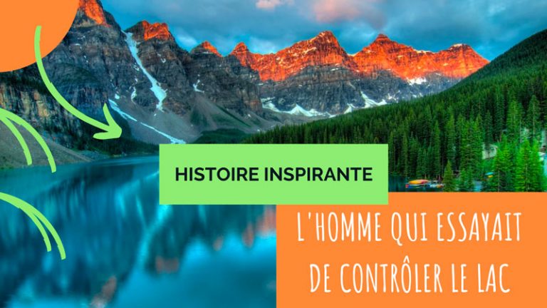 La surface calme d’un lac