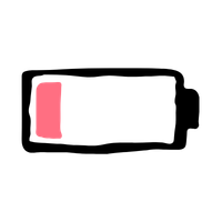 Fatigue du soir et procrastination du coucher : illustration d'une batterie presque vide