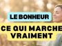 Bonheur : femme sereine dans un parc ensoleillé, ce qui marche vraiment