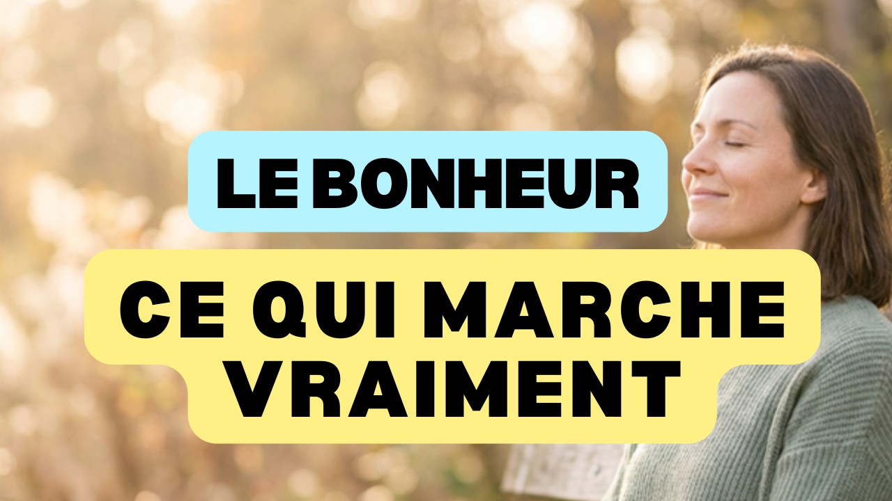 Bonheur : femme sereine dans un parc ensoleillé, ce qui marche vraiment