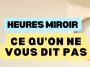 Heures miroir : horloge murale dans une lumière chaude