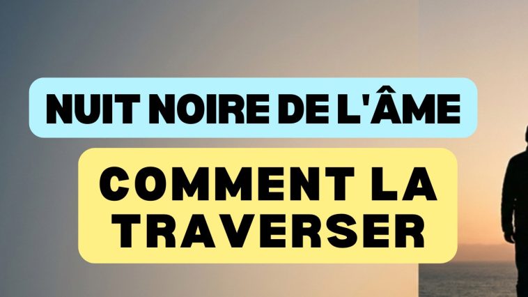 Nuit noire de l'âme : silhouette face au lever du jour