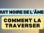 Nuit noire de l'âme : silhouette face au lever du jour